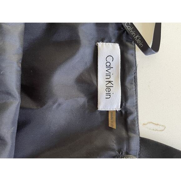 Calvin Klein Satin Maxi Dress Black XS Sleeveless Sweetheart Neckline Formal - Picture 10 of 14